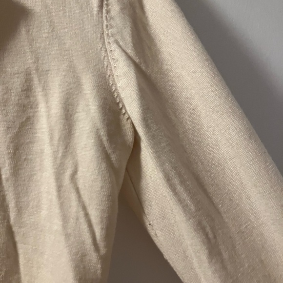 Frank and Oak Cream Button-Up Cardigan 100% Merino - Picture 4 of 7